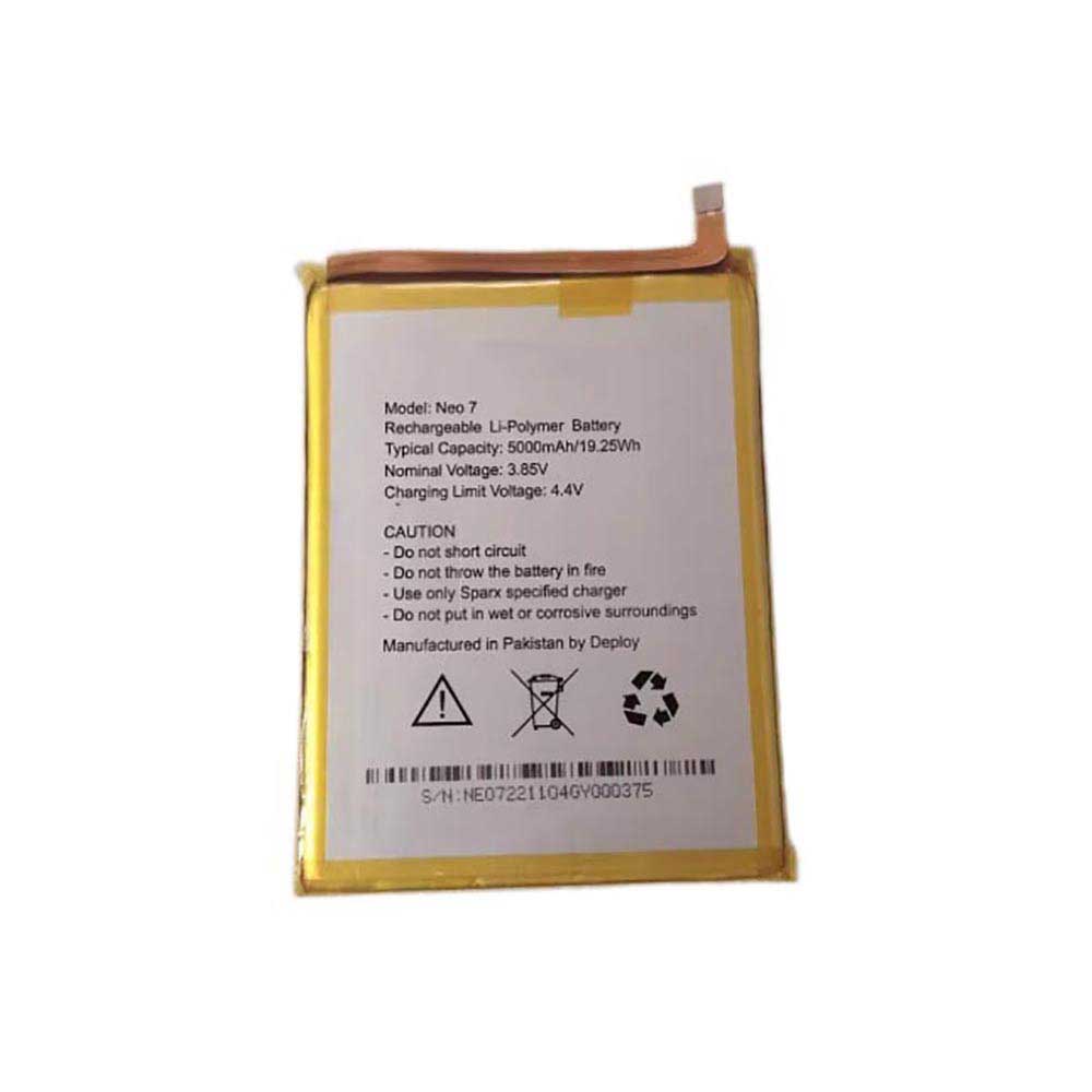 3.85V 5000mAh Neo-7 Smartphone Battery for Sparx Neo 7