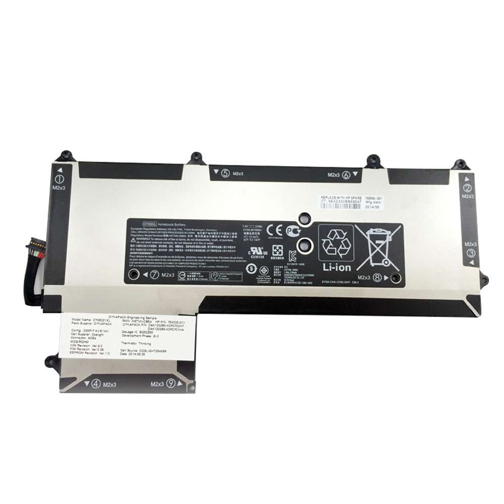 7.4V 21Wh OY06XL Laptop Battery for HP OY06XL HSTNN-DB6A 750335-2B1
