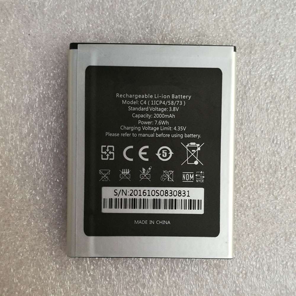 3.8V 2000mAh Oukitel C4 Replacement Battery