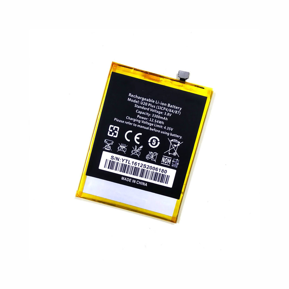 3.8V/4.35V 3300mAh/12.54Wh U20_Plus Smartphone Battery for Oukitel U20 Plus Phone