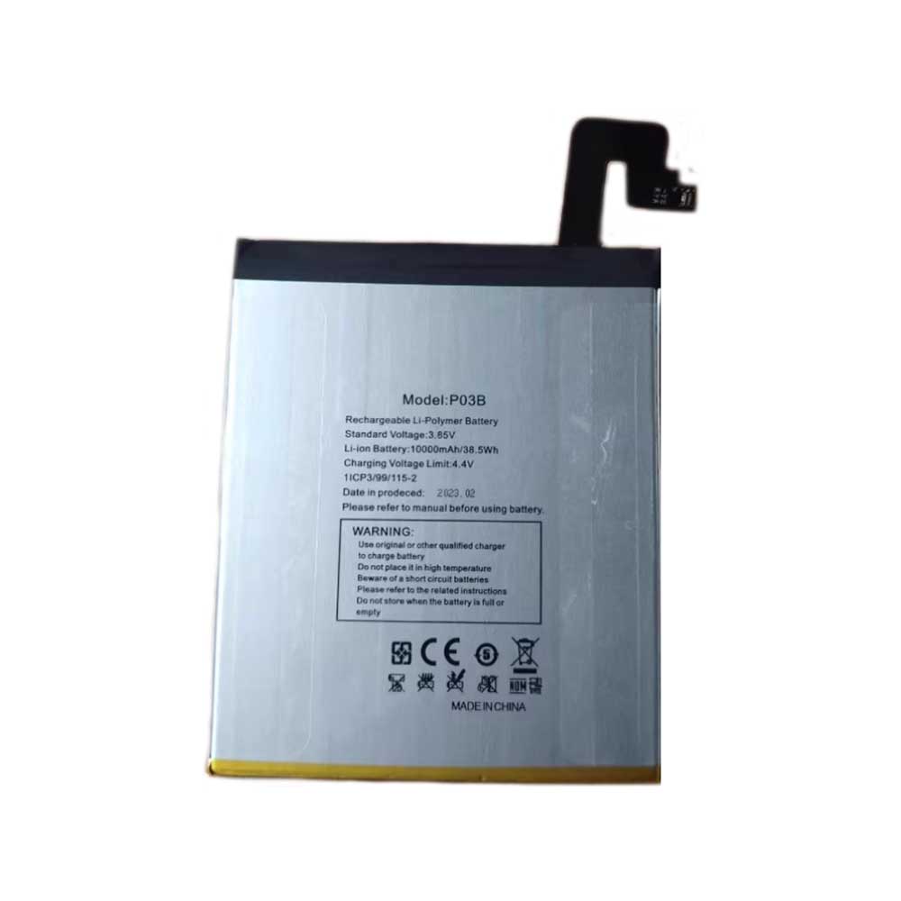 3.85V 10000mAh P03B Smartphone Battery for Oukitel RT1