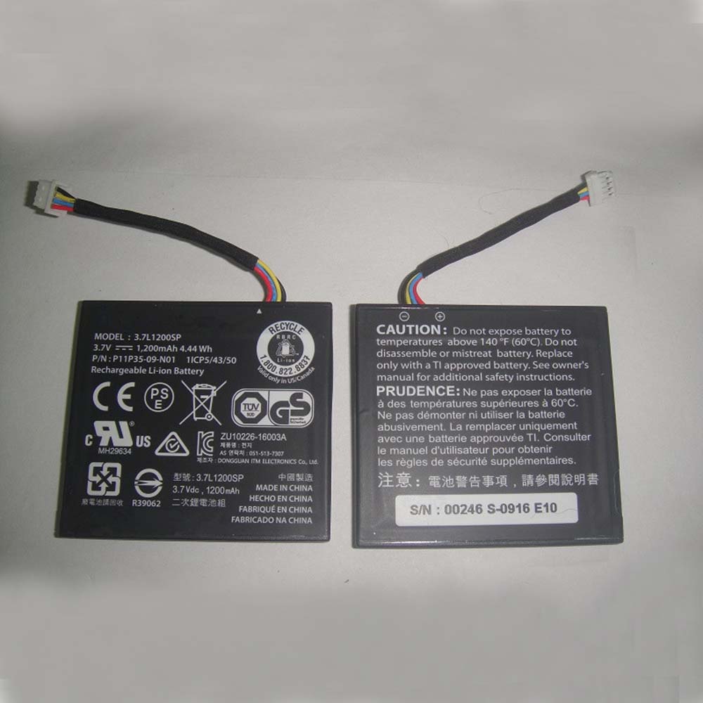 P11P35-09-N01 1200MAH/4.44Wh Replacement battery for Texas Instruments ti Nspire CX 3.7L1200SP