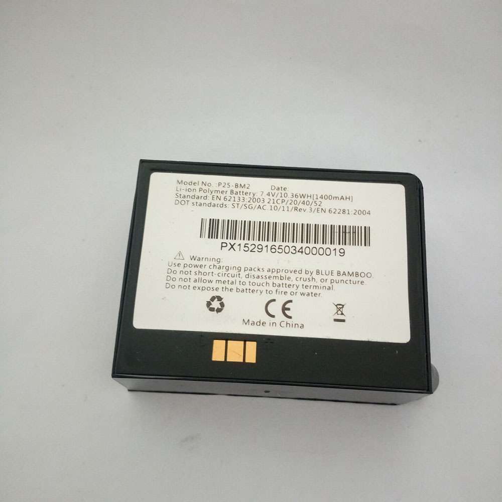7.4V 1400mAh Blue Bamboo P25 P25M P25-MFI P25i P25i-M P25MFI Replacement Battery