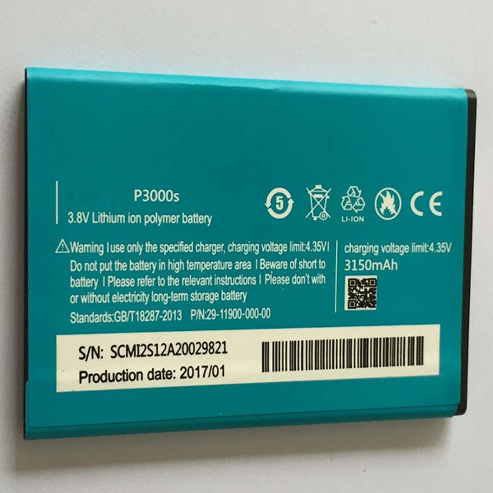 3.8V/4.35V 3150mAh Elephone P3000 P3000S Replacement Battery