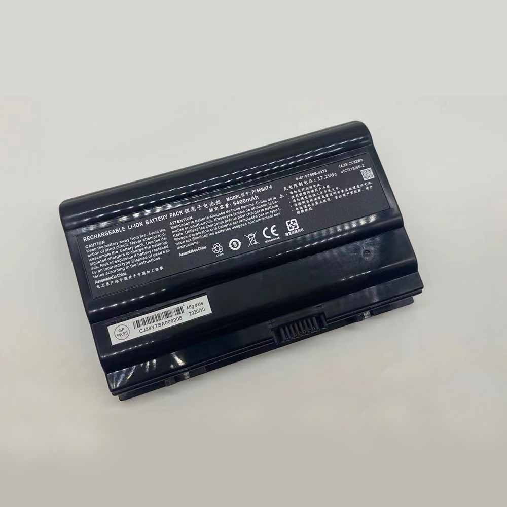 14.8V 5400mAh/82Wh Clevo P750DMG P770ZM P750ZM P751DM P775DM2 Replacement Battery