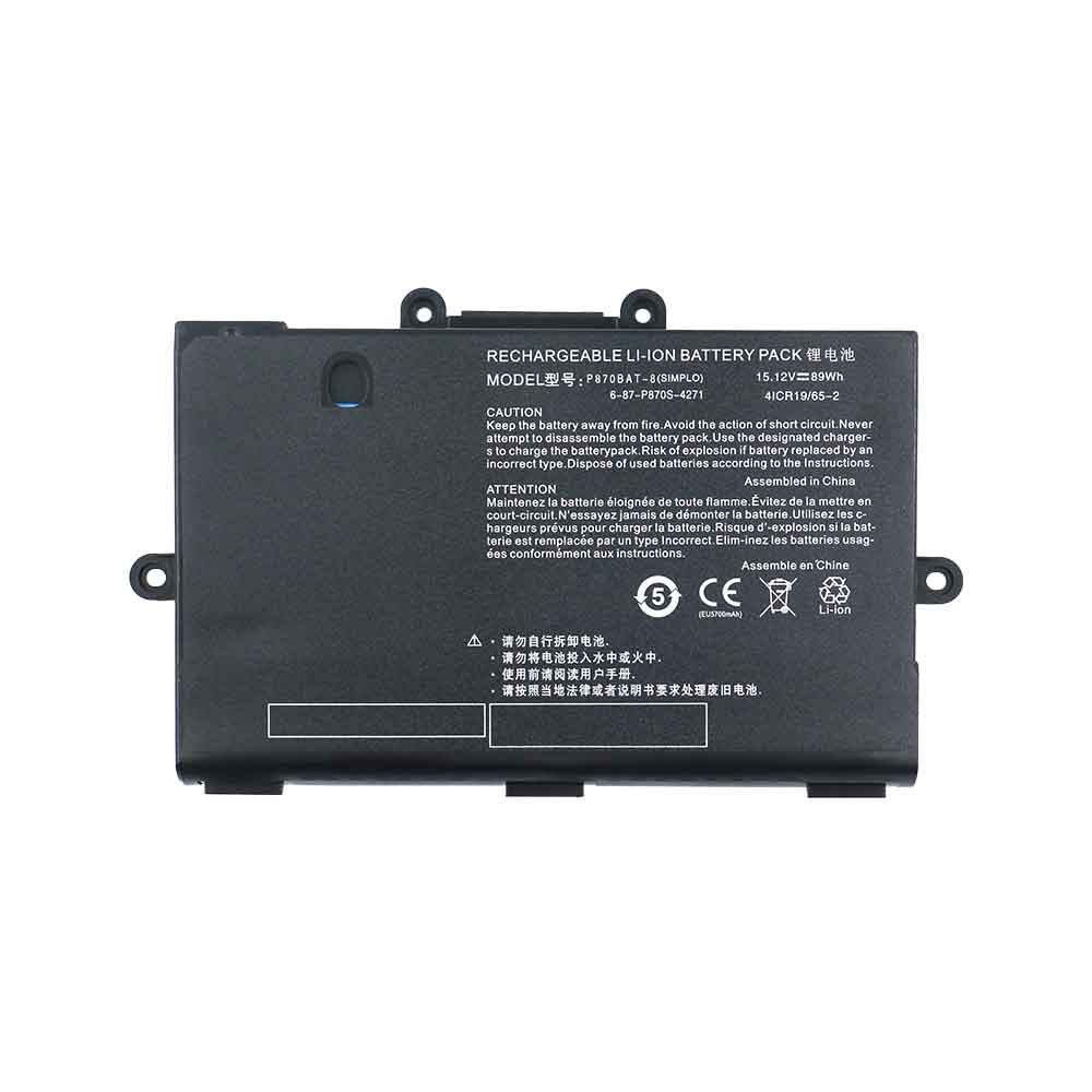 15.12V 89Wh P870BAT-8 Laptop Battery for clevo P870 SERIES