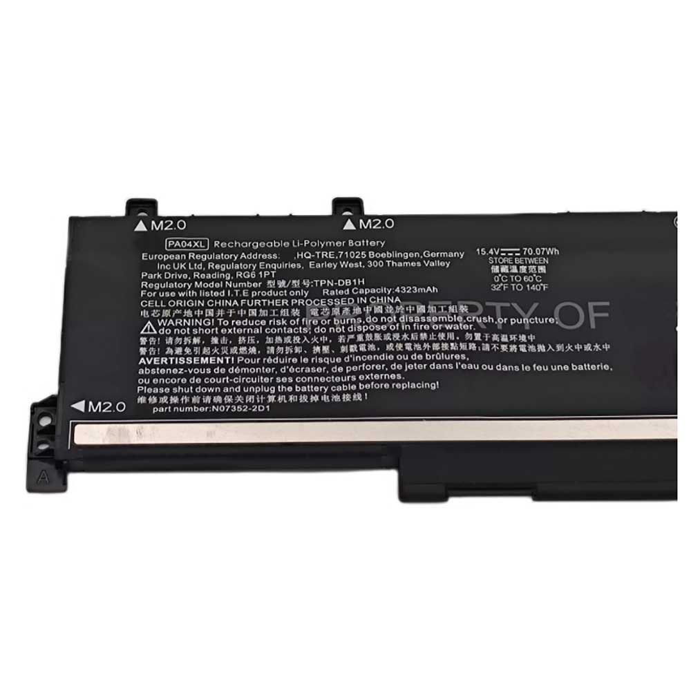 15.4V 4323mAh/70.07Wh PA04XL Laptop Battery for HP TPN-DB1H N08497-005