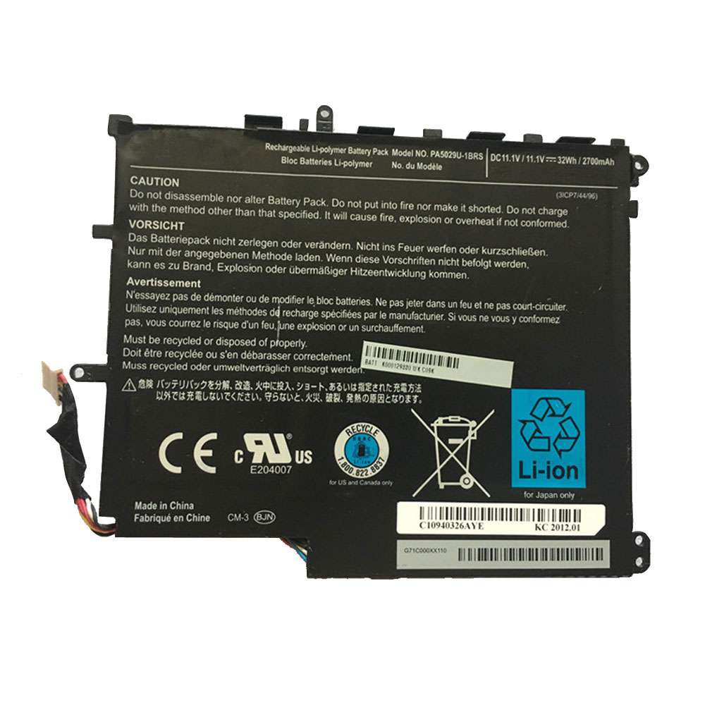 11.1V 2700mah/32Wh PA5029U-1BRS Laptop Battery for Toshiba satellite PA5029U-1BRS