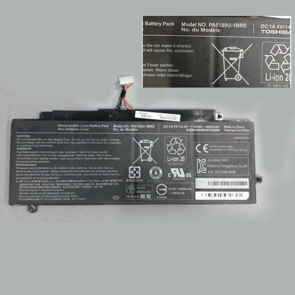 14.8V 3680MAH/60WH Toshiba P50W P55W P55W-B5224 Replacement Battery