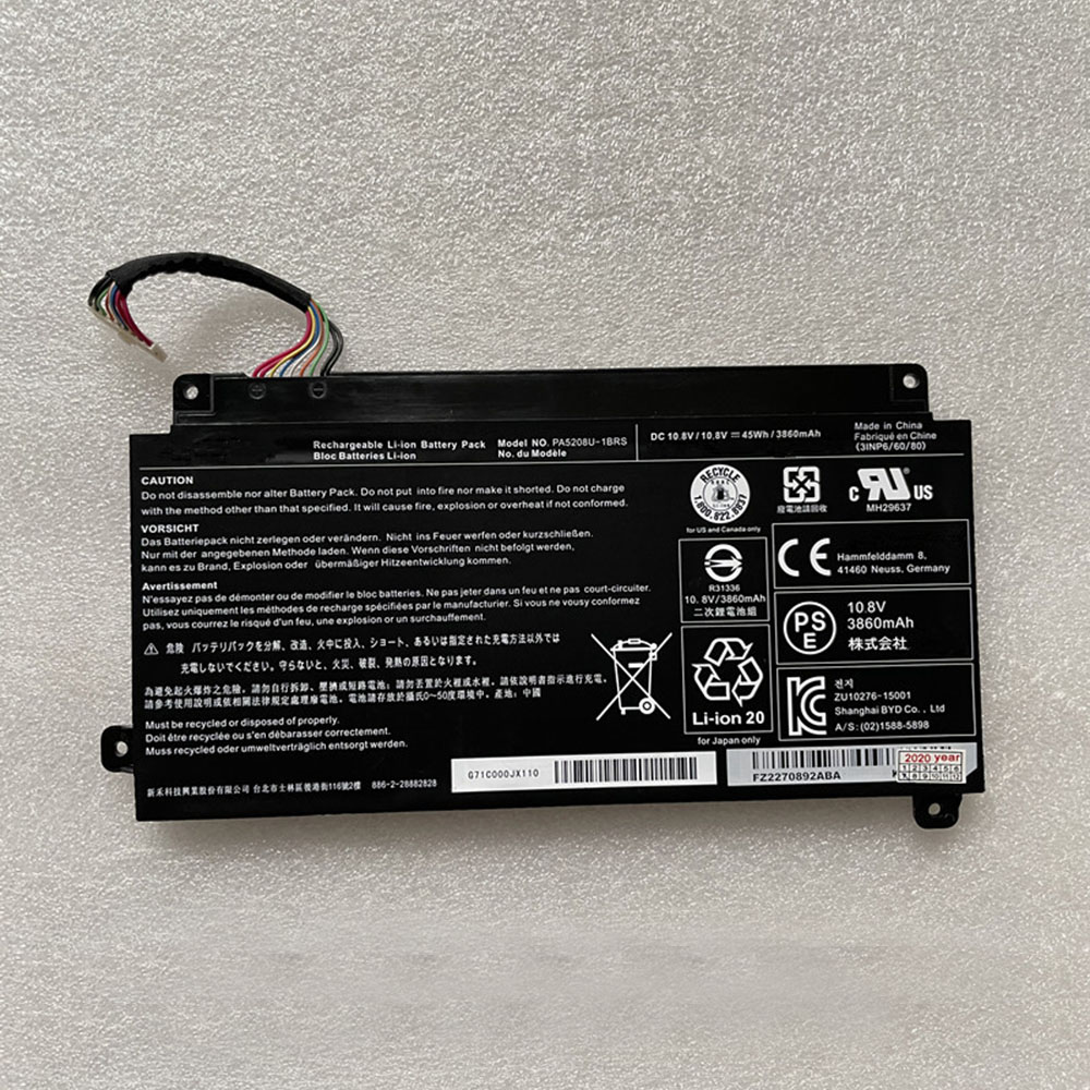 10.8V 3860mAh/45Wh Toshiba Satellite L55W-C Series  Replacement Battery