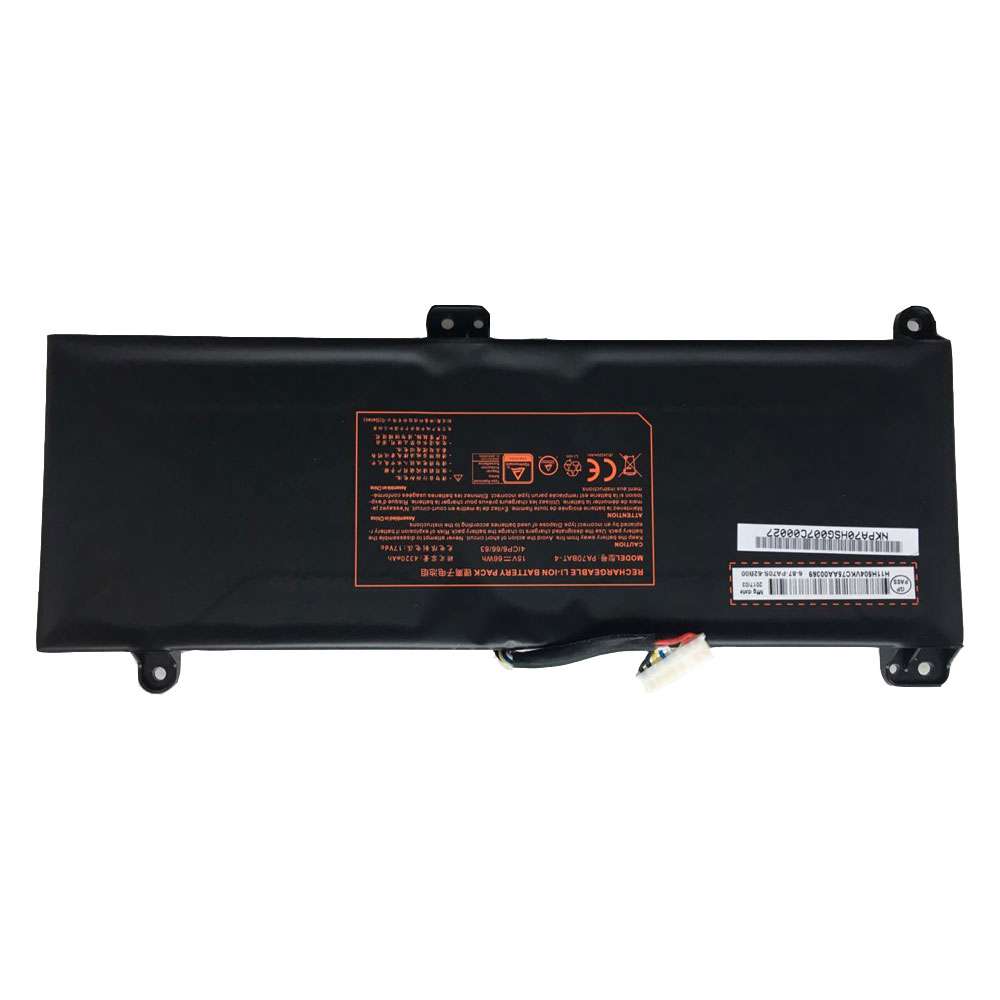 15V 66Wh/4320mAh PA70BAT-4 Laptop Battery for Clevo PA70HP6-G PA70HS-G PA71HP6-G 4ICP6/66/83 Series