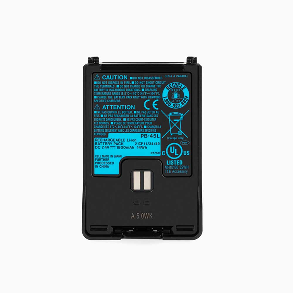 7.4V 1800mAh/14Wh PB-45L Radio Communication Battery for Kenwood TH-D72E