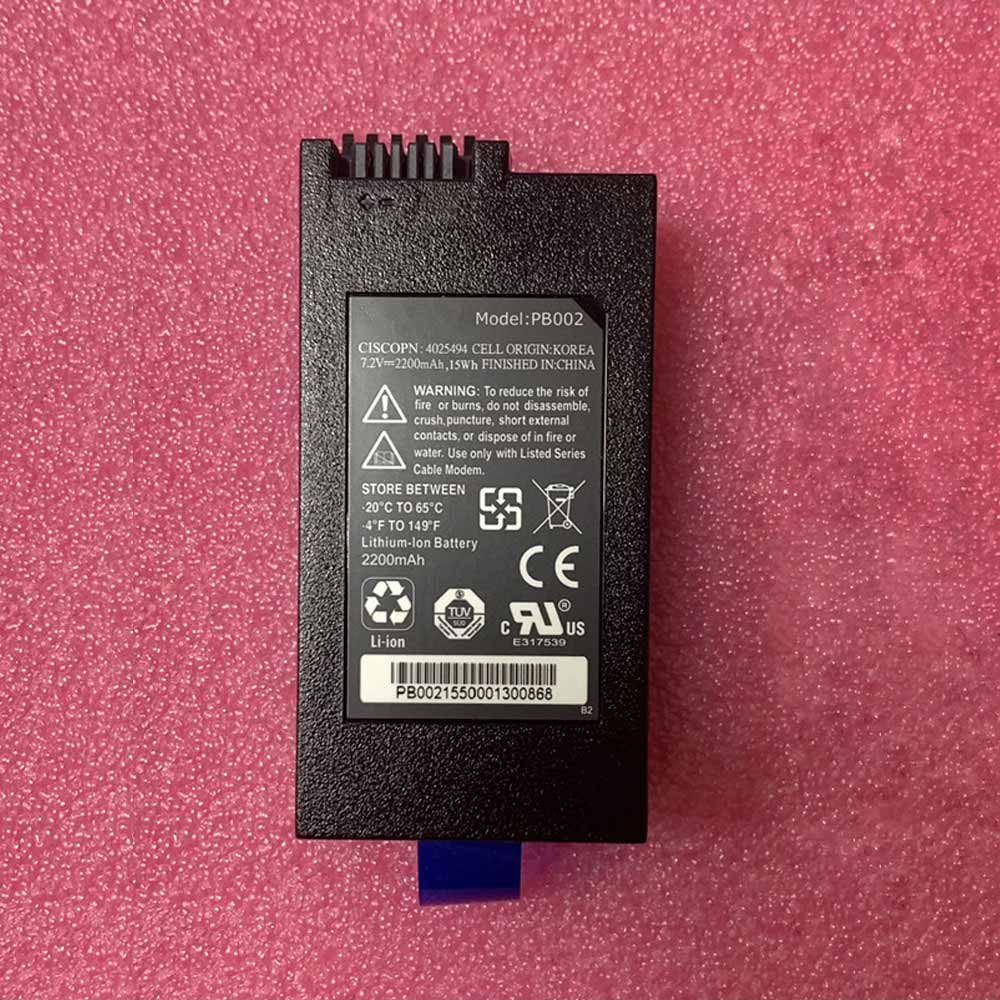 7.2V 2200mAh 15Wh Pegatron PB002 CABLE MODEM Replacement Battery