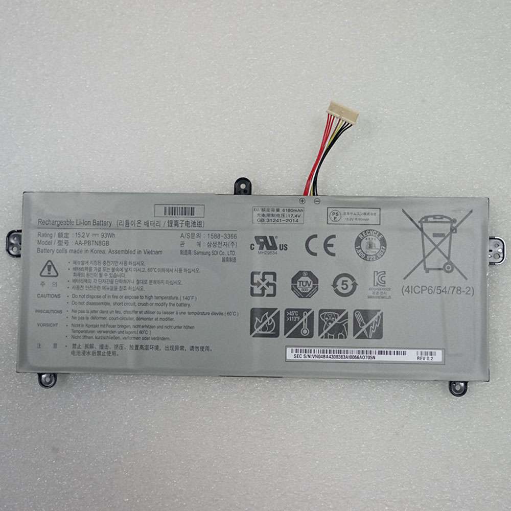 15.2V 93Wh/6180mAh AA-PBTN8GB Tablet Battery for Samsung 1588-3366 Tablet