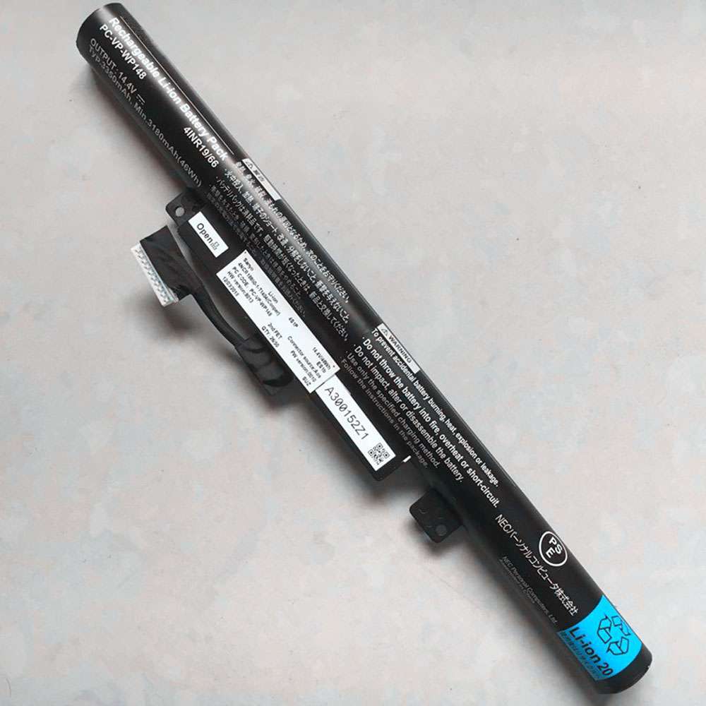 14.4V 46Wh/3350mAh PC-VP-WP141 Laptop Battery for NEC 4INR19/66 Series