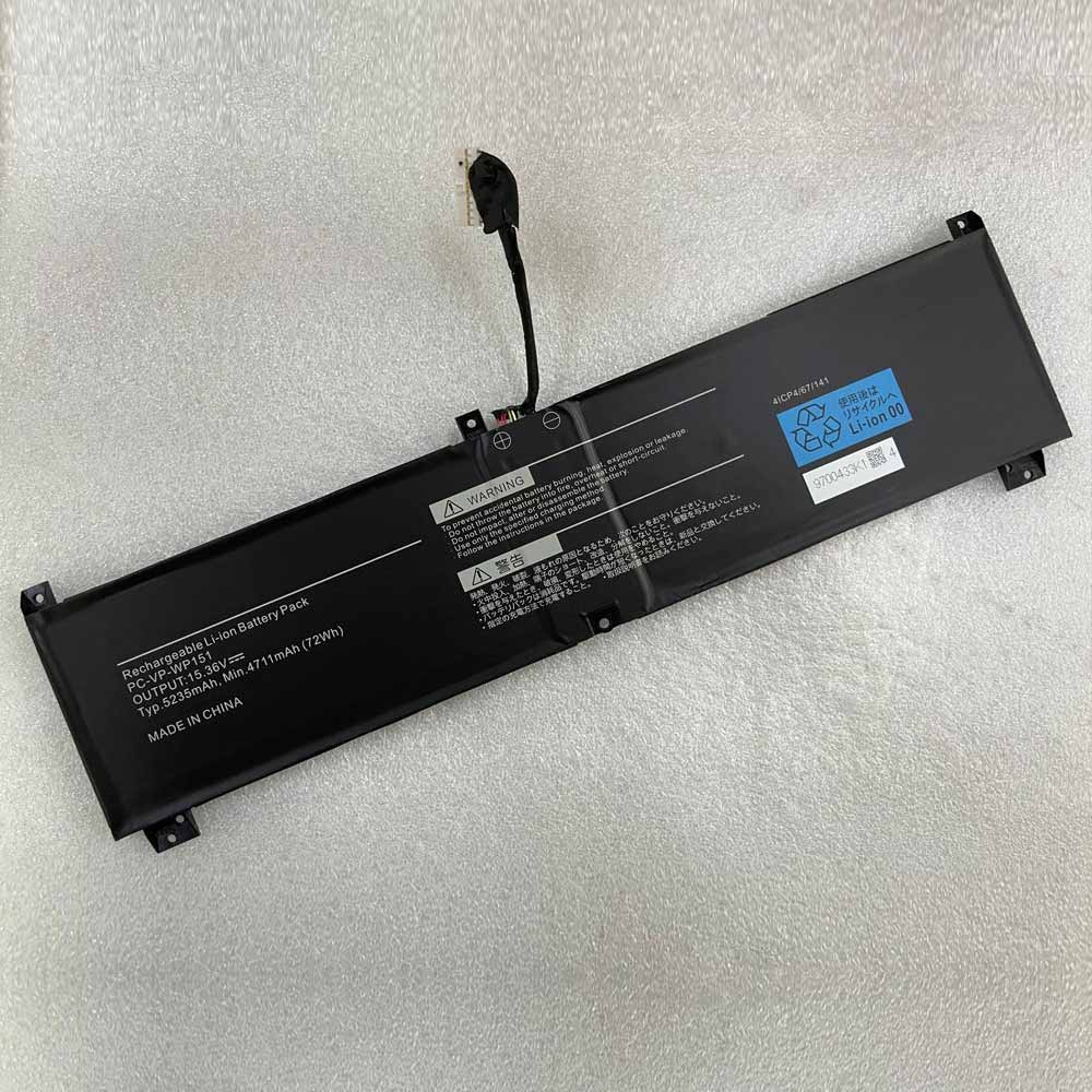 15.36V 4711MAH 72Wh PC-VP-WP151 Laptop Battery for NEC PC-VP-WP151 laptop