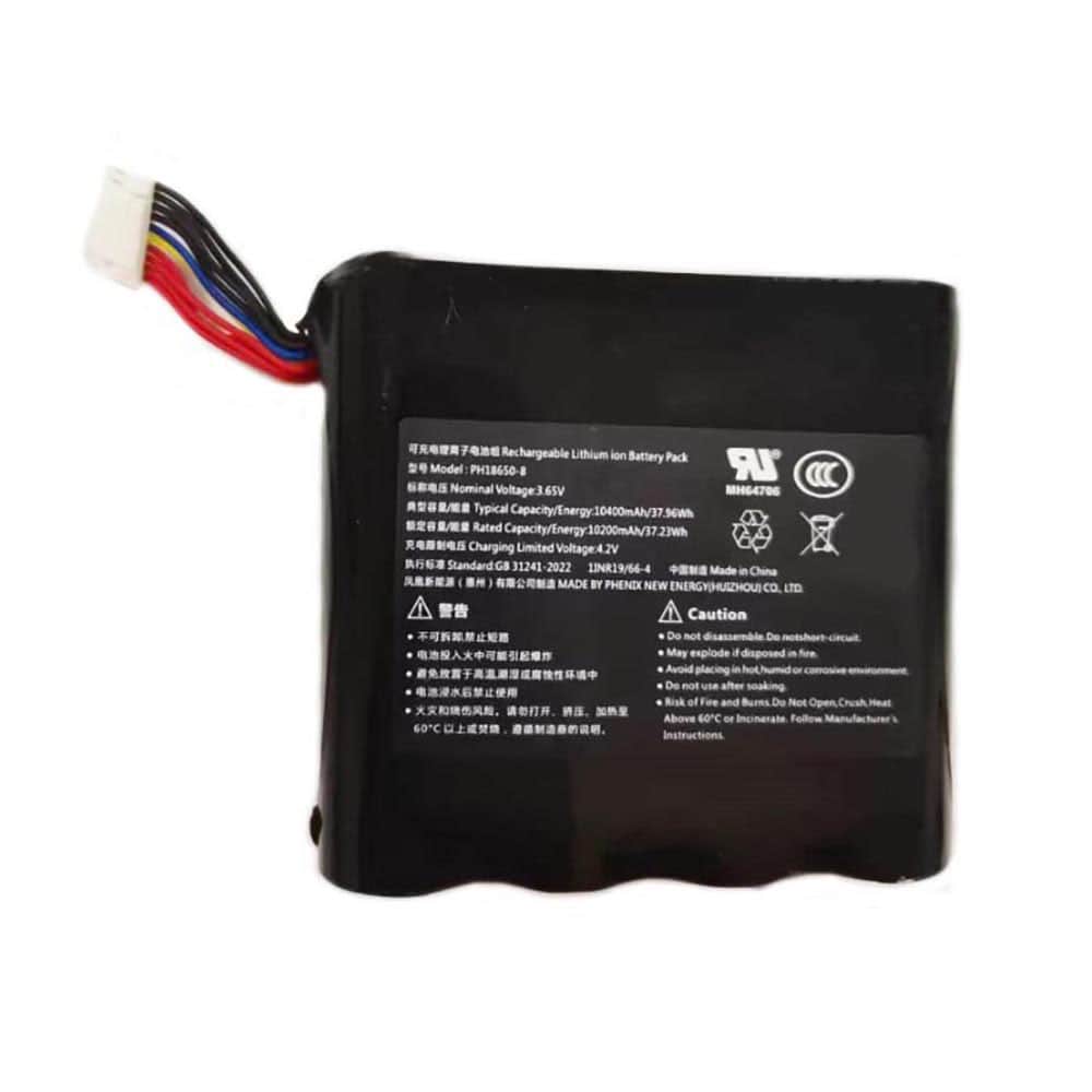 3.65V 10400mAh PH18650-8 Electronic Batteries for Hikvision PH18650-8