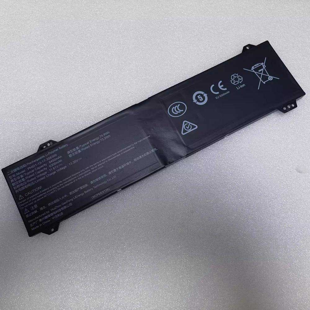 11.61V 6450mAh Mechrevo PHID1-13-17-3S6300 Replacement Battery