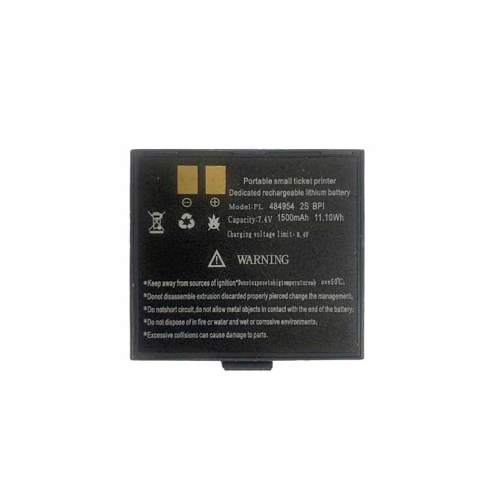 7.4V 1500mAh PL484954 Printers Battery for Portable Small Ticket Printer