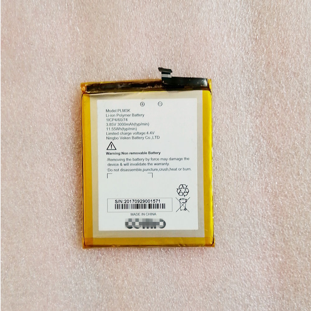 3.85V/4.40V 3050mAh/11.74WH PLM3K Smartphone Battery for Comio PLM3K