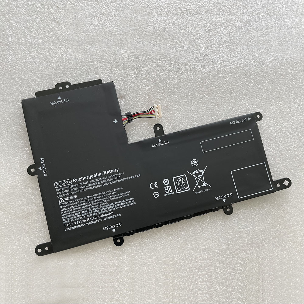 7.6V/8.7V 4810mAh/37WH PO02XL Tablet Battery for HP Stream 11-R 11-R014WM Serie