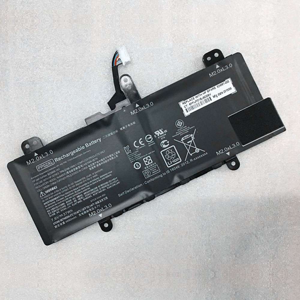 7.6V/8.7V 4680mAh/37WH PP02XL Laptop Battery for HP 824561-005 HSTNN-IB7H 823909-141 Series