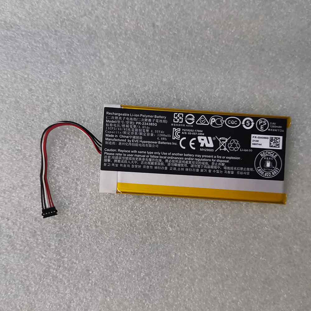3.8V 1260mAh PR-234385G Tablet Battery for Acer PR-234385G 11CP3/43/85