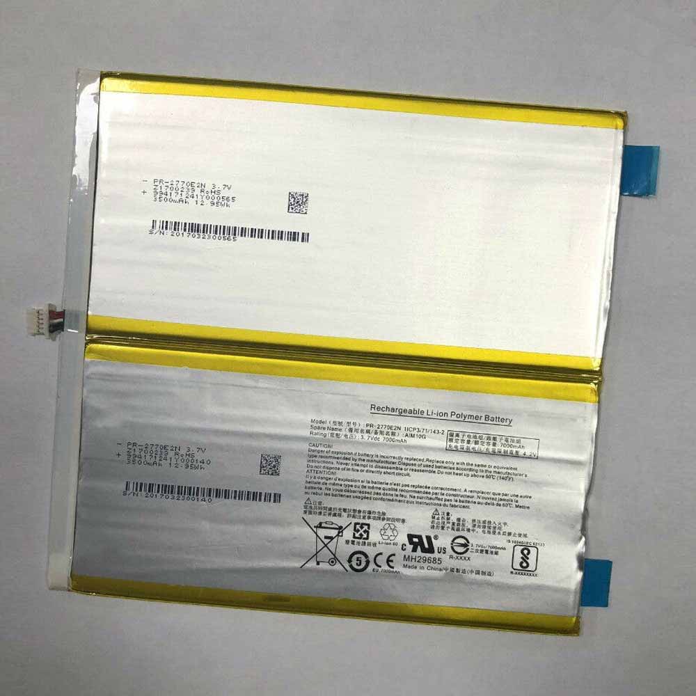 3.7V/4.2V 7000mAh PR-2770E2N Laptop Battery for Acer AIM10G TI10-1S5200-T1T2