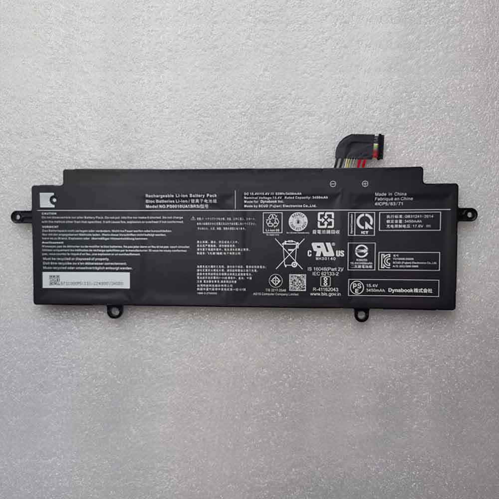 15.4V 3450mAh PS0010UA1BRS Laptop Battery for Toshiba Dynabook Portege X30W X30W-J