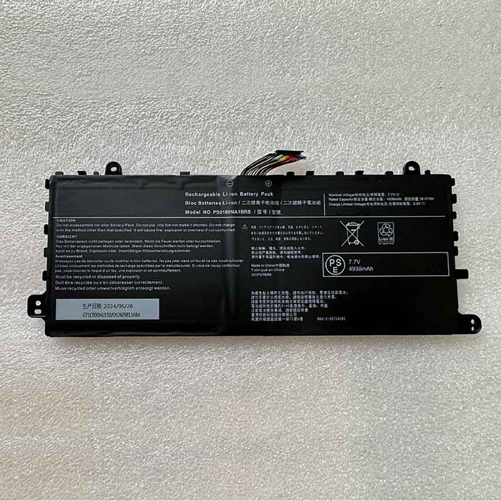 7.7V 4936mAh PS0180NA1BRS Laptop Battery for Dynabook PS0180NA1BRS