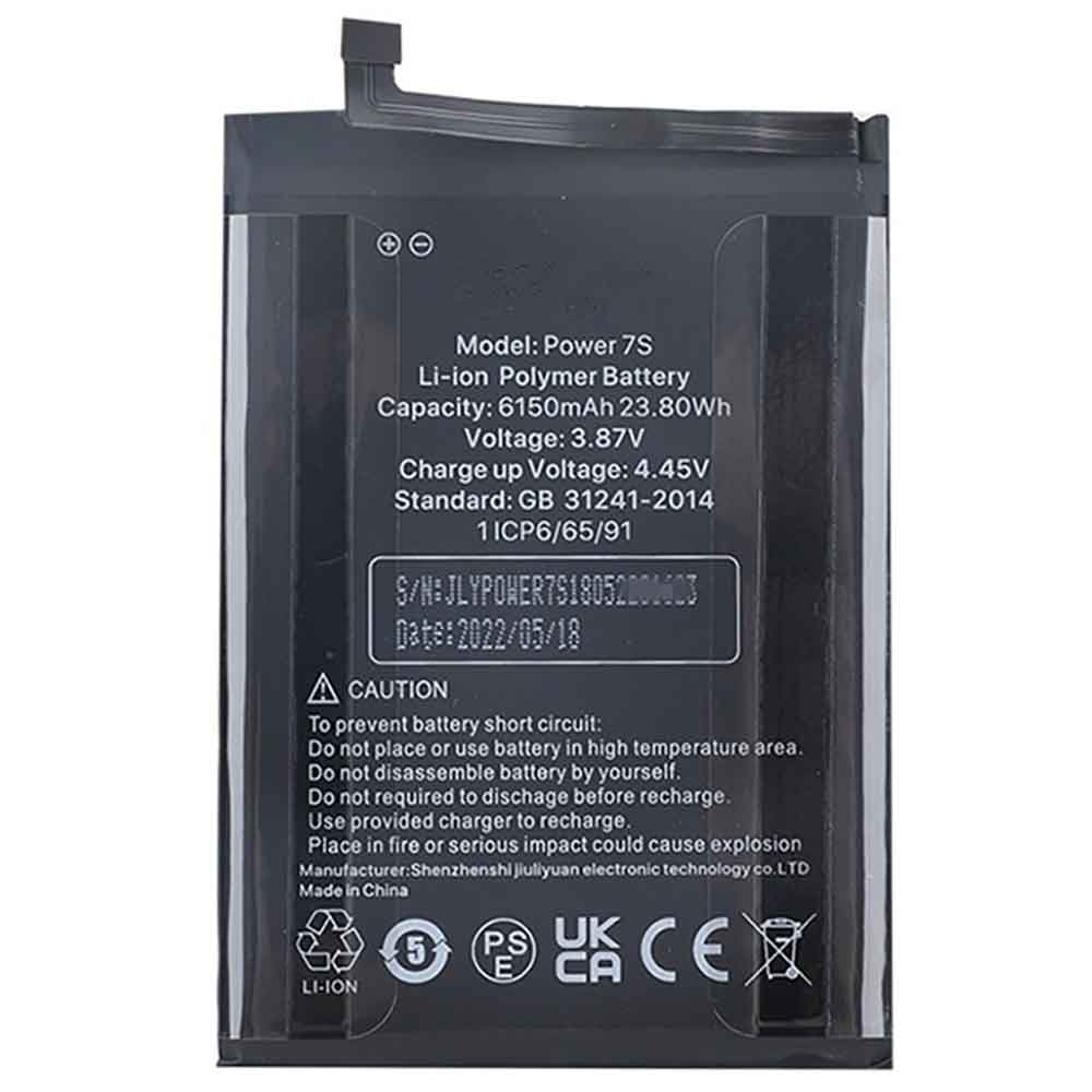3.87V 6150mAh Power-7S Smartphone Battery for Umidigi Power 7s