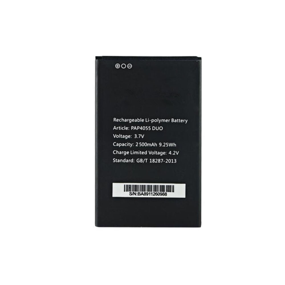3.7V/4.2V 2500mAh/9.25WH Prestigio PAP4055 PAP 4055 DUO Replacement Battery