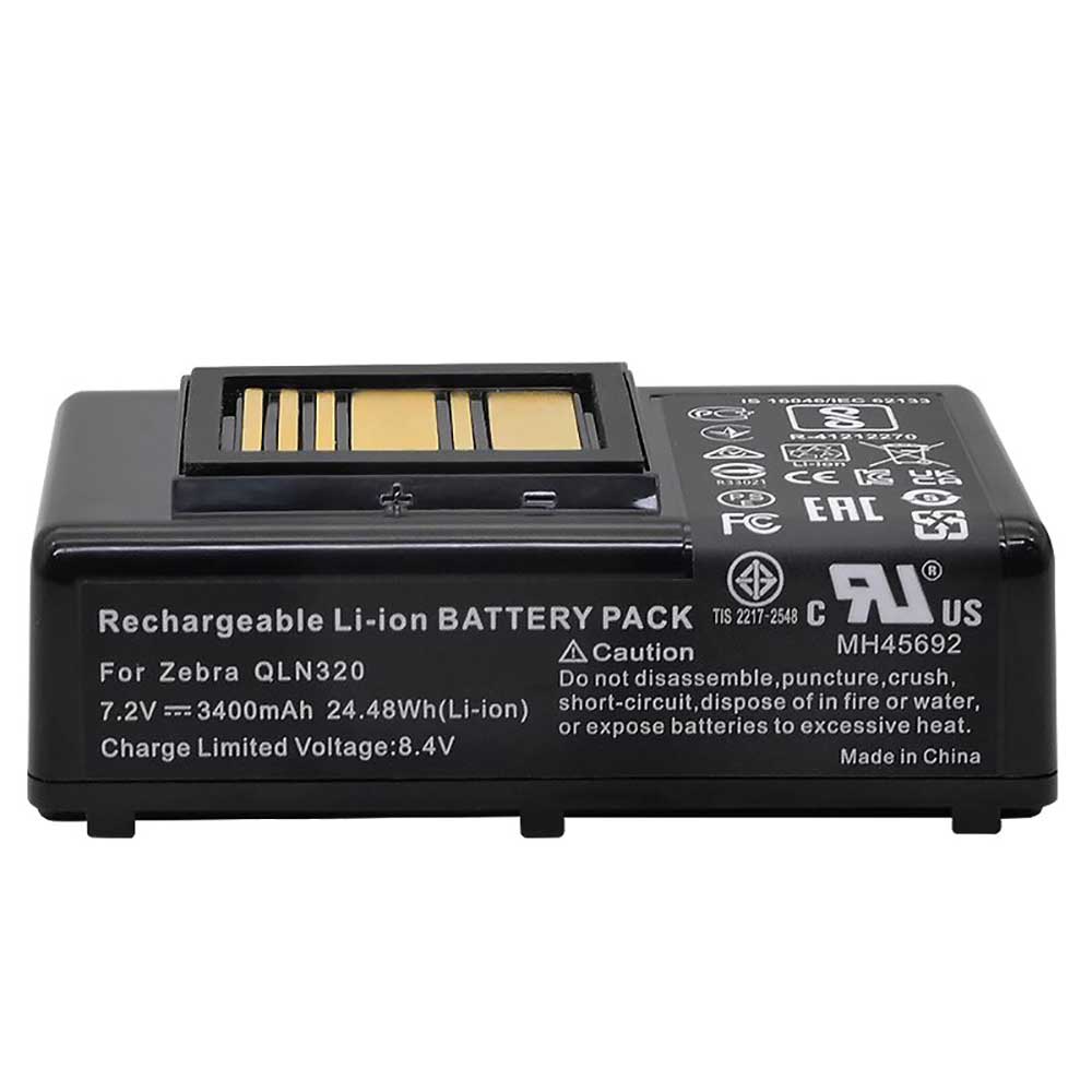 7.4V 3400mAh P1058672 Power Tool Battery for Zebra QLN220 QLN320 ZQ500 ZQ510 ZQ520 ZR638 Mobile Printer
