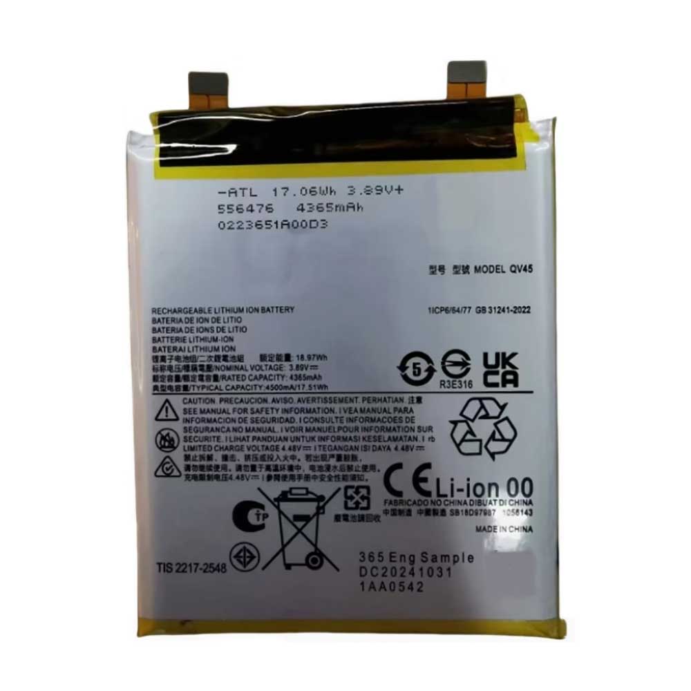 3.89V 4500mAh QV45 Smartphone Battery for Motorola X50 Ultra XT2401-2