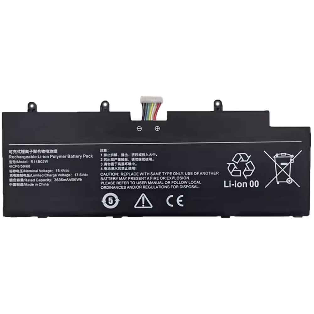 15.4V 3636mAh R14B02W Laptop Battery for Xiaomi Redmibook Pro 14 XMA2006