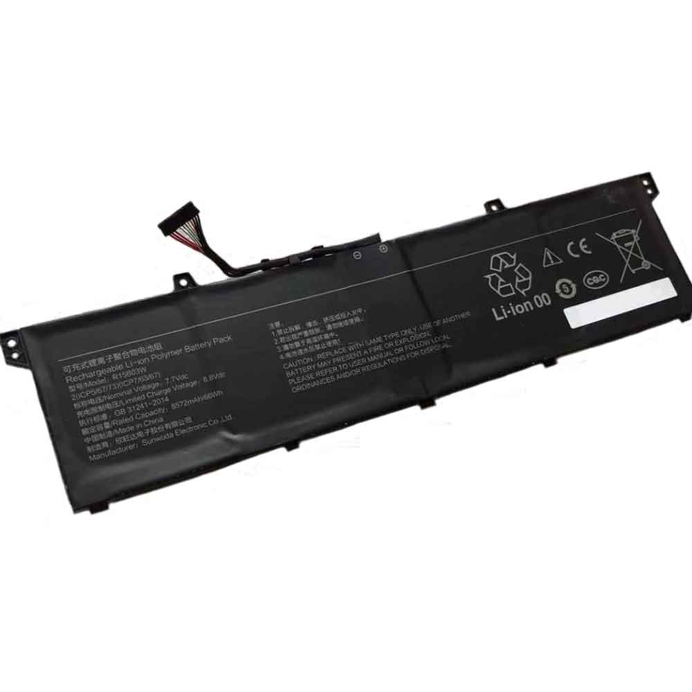 7.7V 8572mAh R15B03W Laptop Battery for Xiaomi Pro 15 2021 OLED