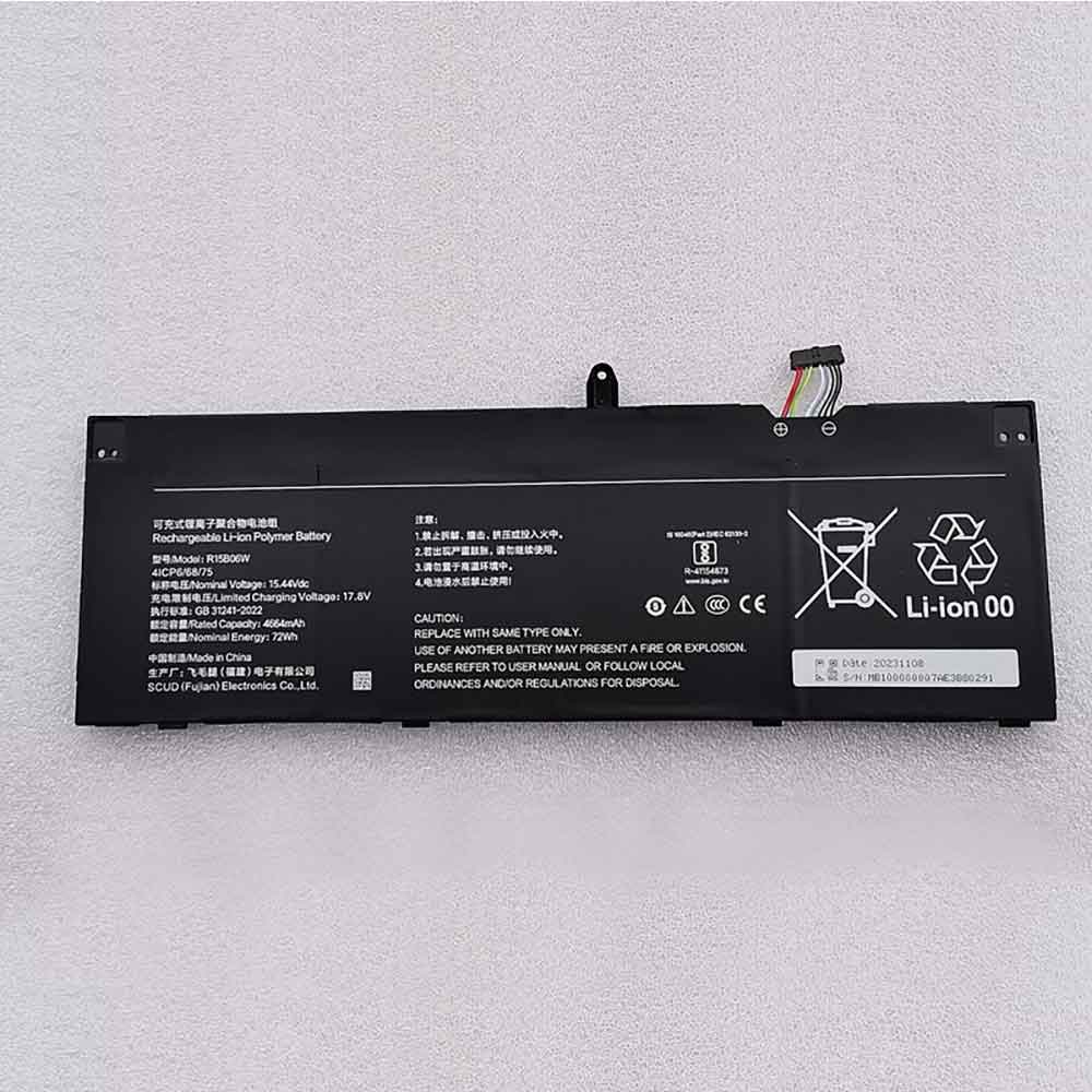 15.44V 4664mAh R15B06W Laptop Battery for Xiaomi RedmiBook Pro 15 2022 2023
