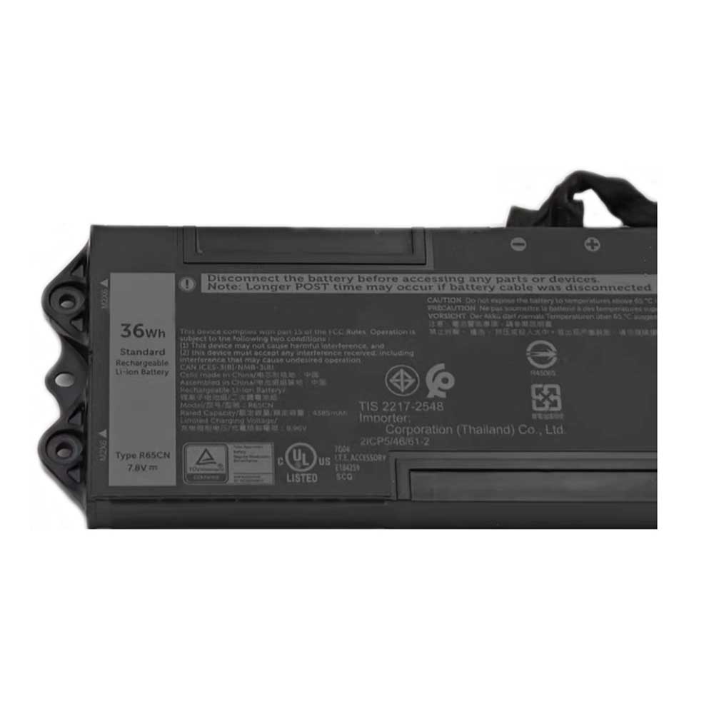 7.8V 4385mAh/36Wh R65CN Laptop Battery for Dell CAM ICES-3(B)