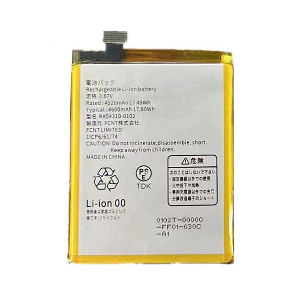 3.87V 4600mAh RA54310-0102 Smartphone Battery for Fujitsu RA54310-0102