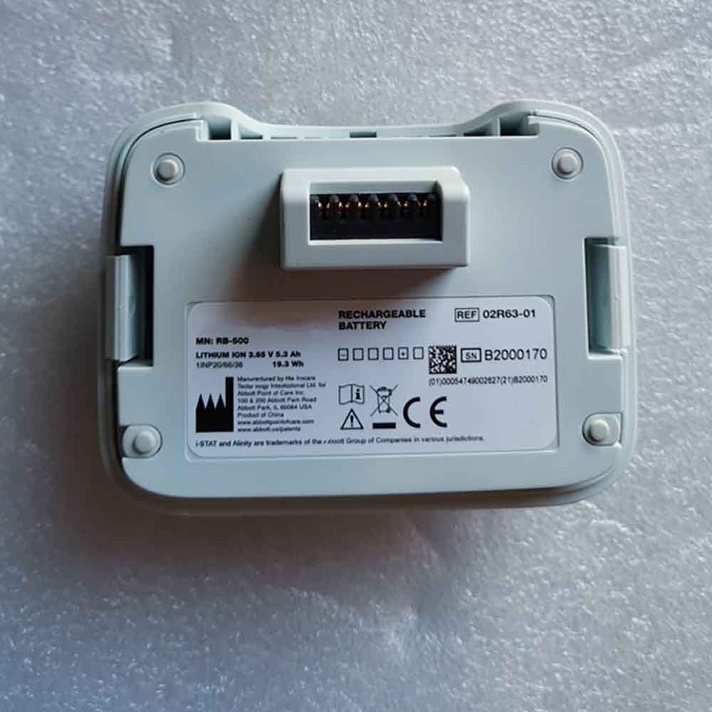 3.65V 5.3Ah RB-500 Medical Battery for i-STAT Alinity RB-500 1INP20/66/38 02R63-01