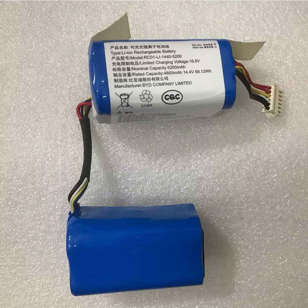 14.4V 5200mAh RC01-LI-1440-5200 Vacuum Robot Battery for Ecovacs DVX45
