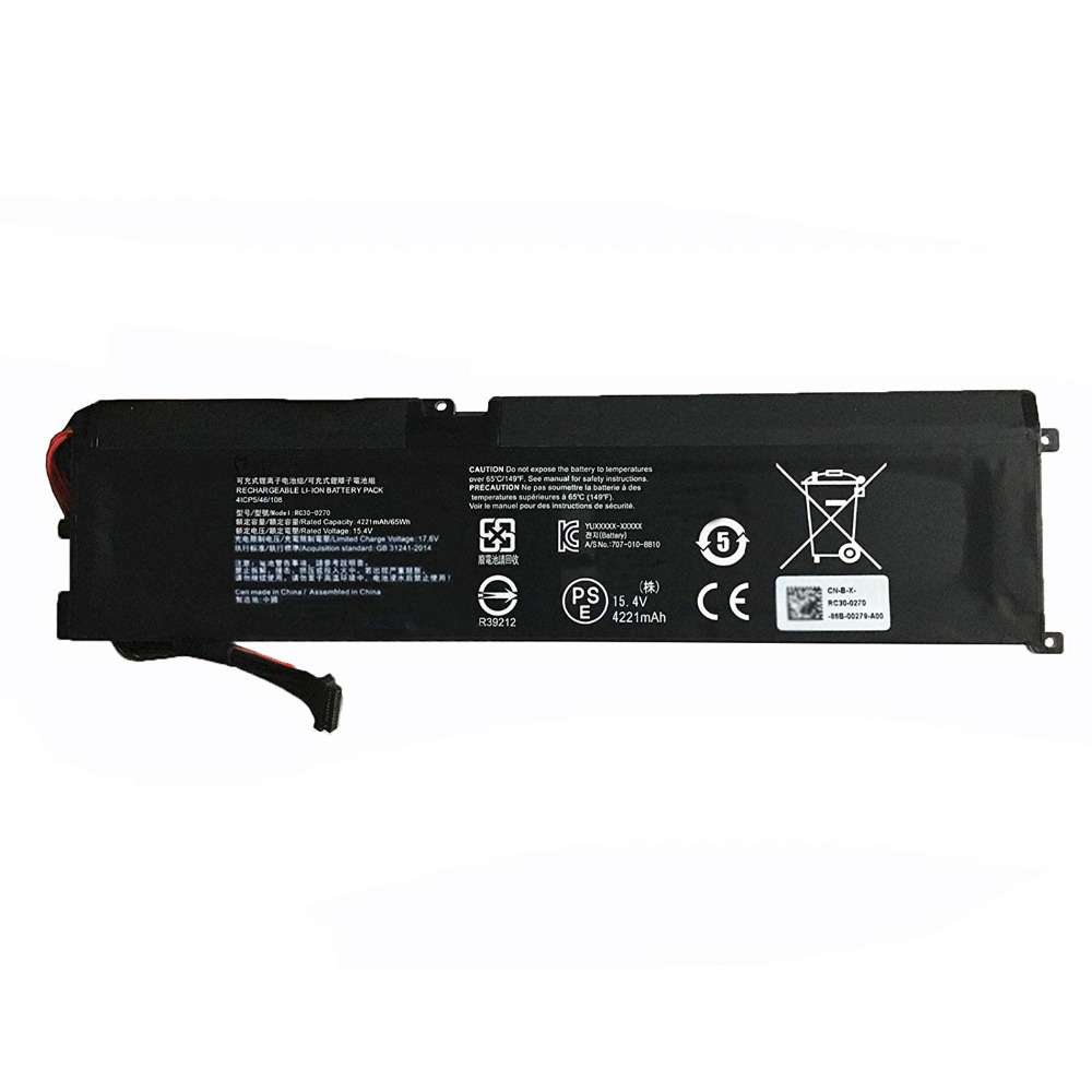 15.4V 65WH/4221mAh RC30-0270 Laptop Battery for Razer Blade 15 Base 2018 RZ09-

02705E75-R3U1