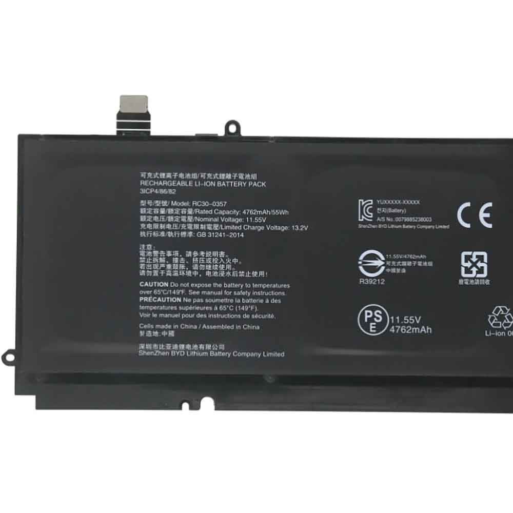 11.55V 4762mAh RC30-0357 Laptop Battery for Razer Book 13 Core I7