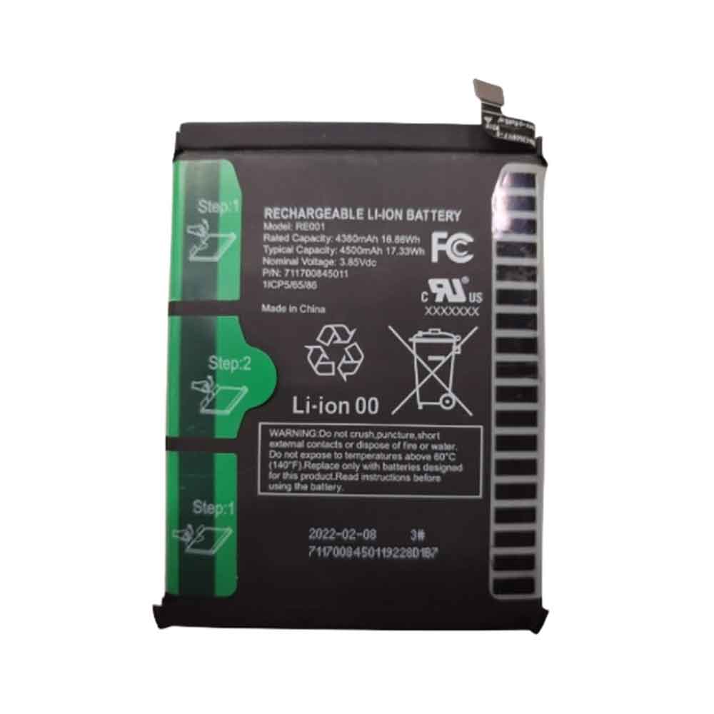 3.85V 4500mAh RE001 Smartphone Battery for T-Mobile REVVL 6 5G