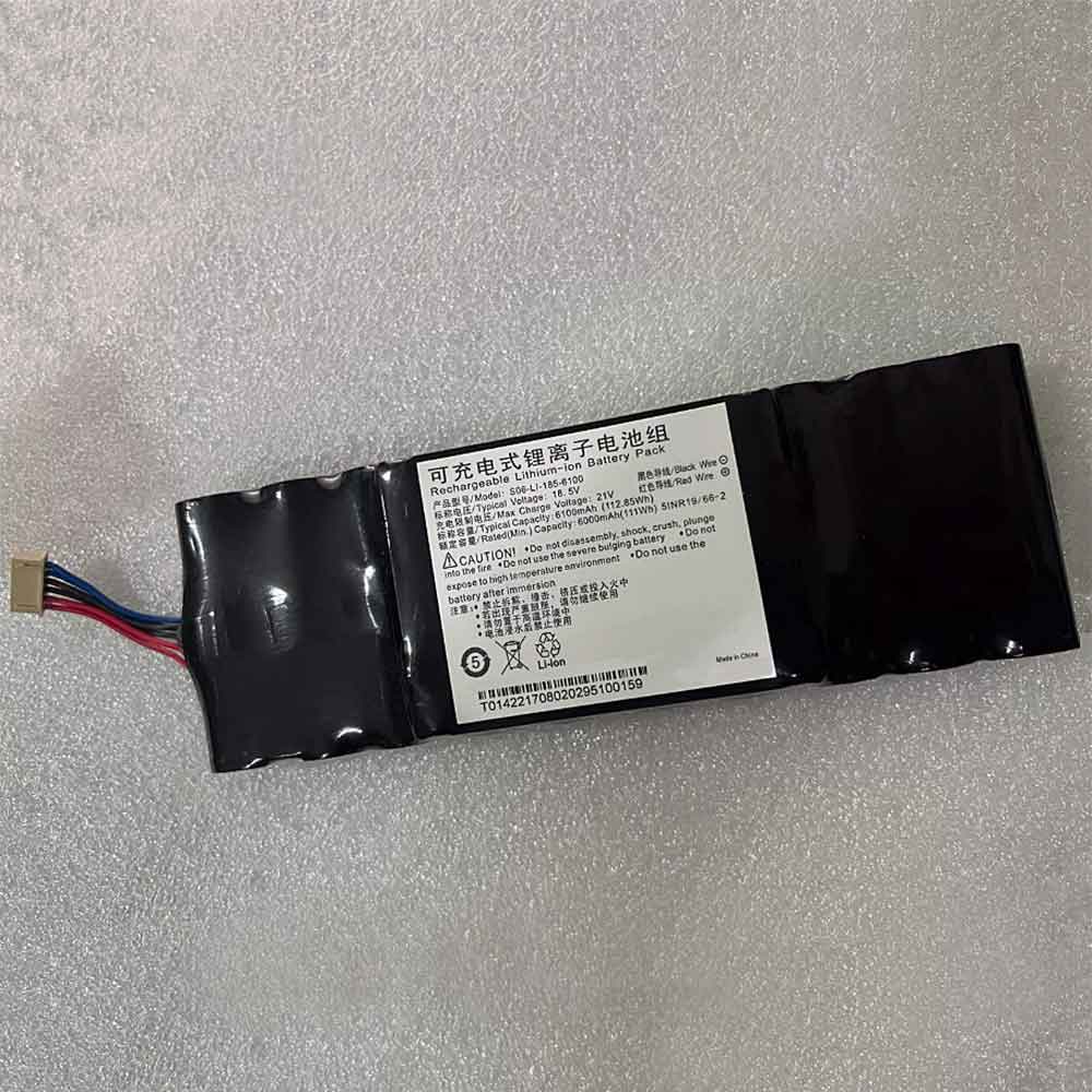 18.5V 6000mAh S06-LI-185-6100 Vacuum Robot Battery for Ecovacs Airbot AA30