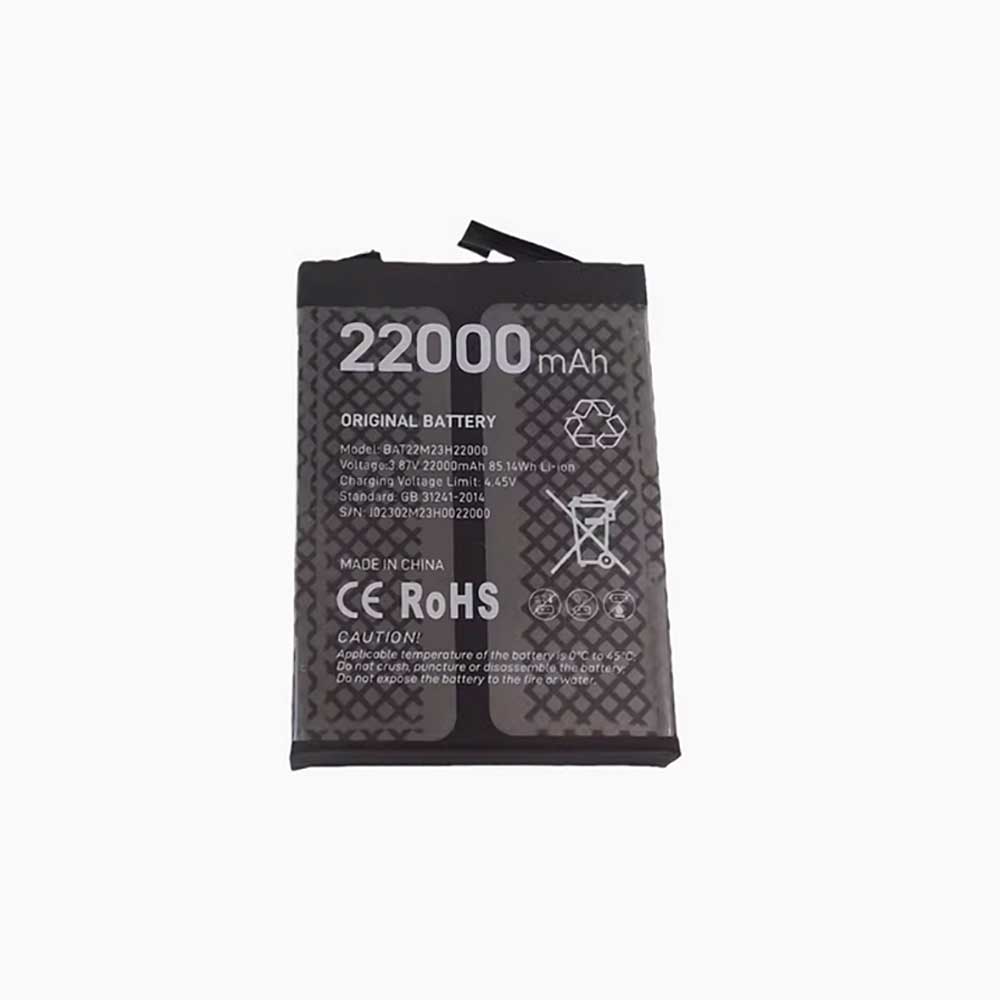 3.87V 22000mAh/85.14Wh S100-pro Smartphone Battery for Doogee S100 pro/V max