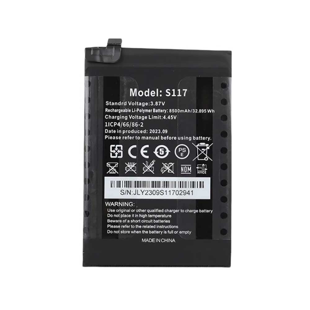 3.87V 8500mAh S117 Smartphone Battery for Oukitel WP27