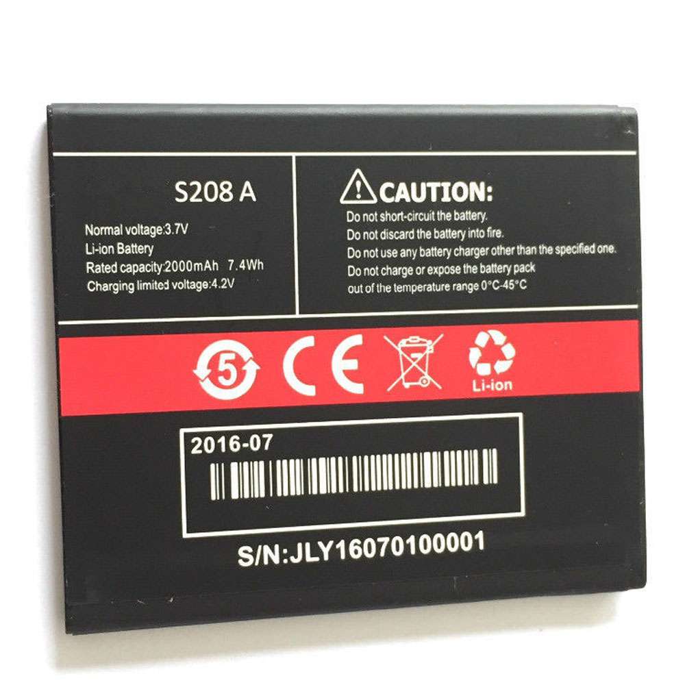 3.7V/4.2V 2000MAH CUBOT S208A S208 A Replacement Battery