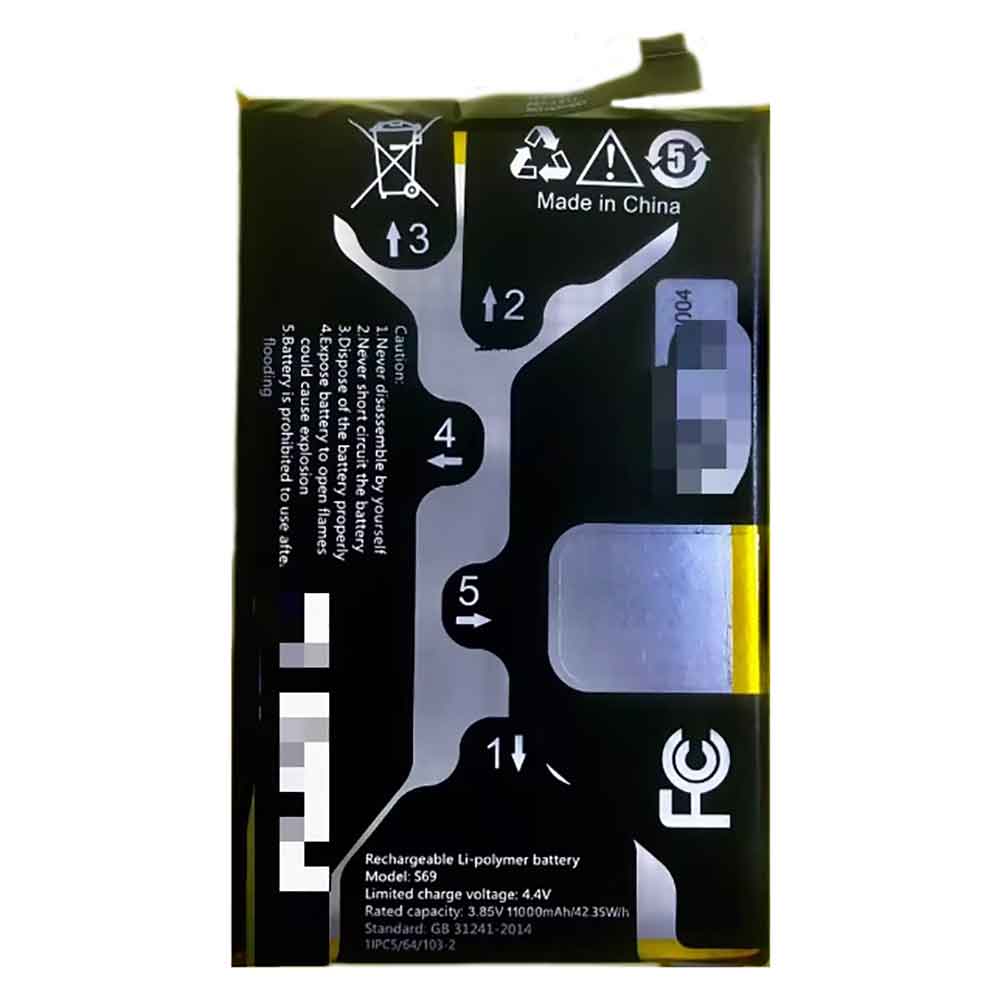3.85V 11000mAh S69 Smartphone Battery for Oukitel K13 Pro