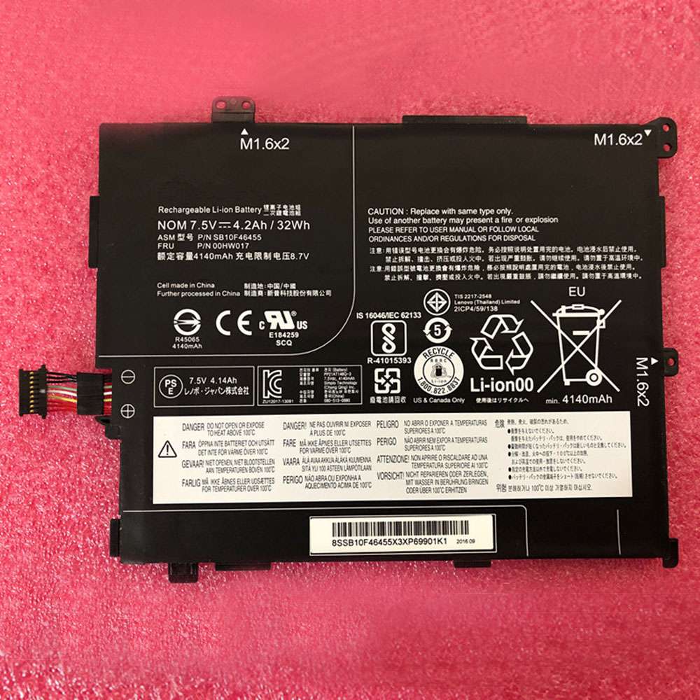 7.5V 4.2Ah/32Wh SB10F46455 Tablet Battery for Lenovo ThinkPad 10 2nd 20E3 20E4
